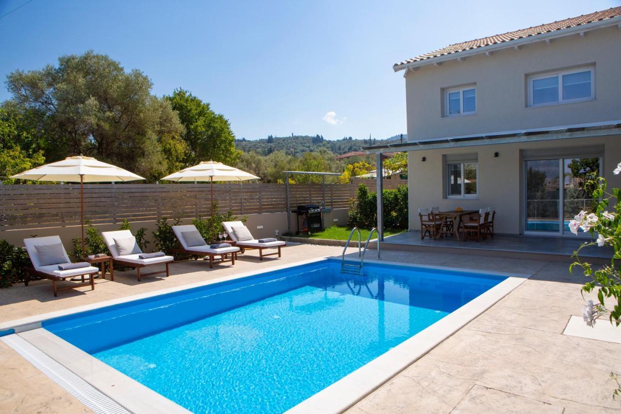 Grappolo Lefkada Villas - Villa Vertzami Just 2 Km From Lefkada Town Apolpaina Exterior photo
