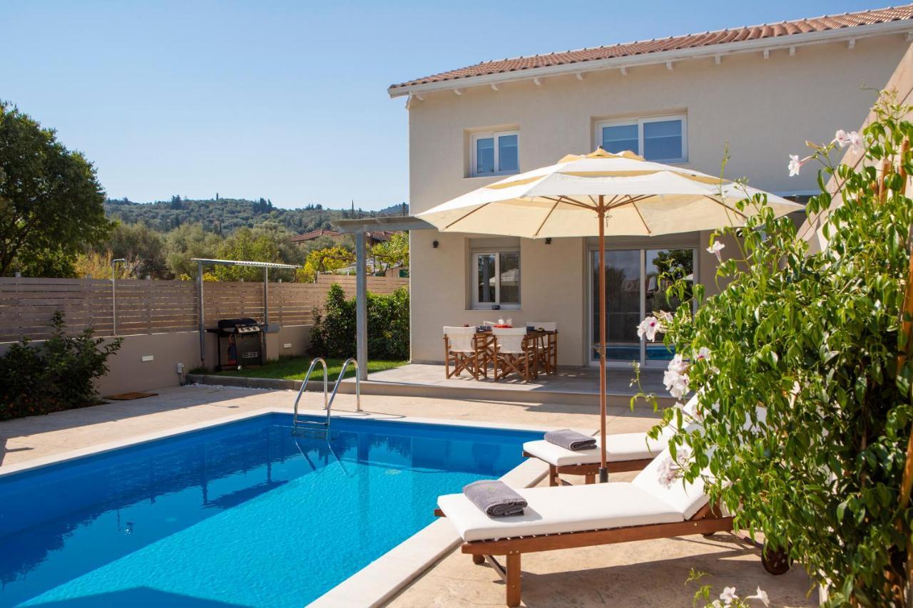 Grappolo Lefkada Villas - Villa Vertzami Just 2 Km From Lefkada Town Apolpaina Exterior photo