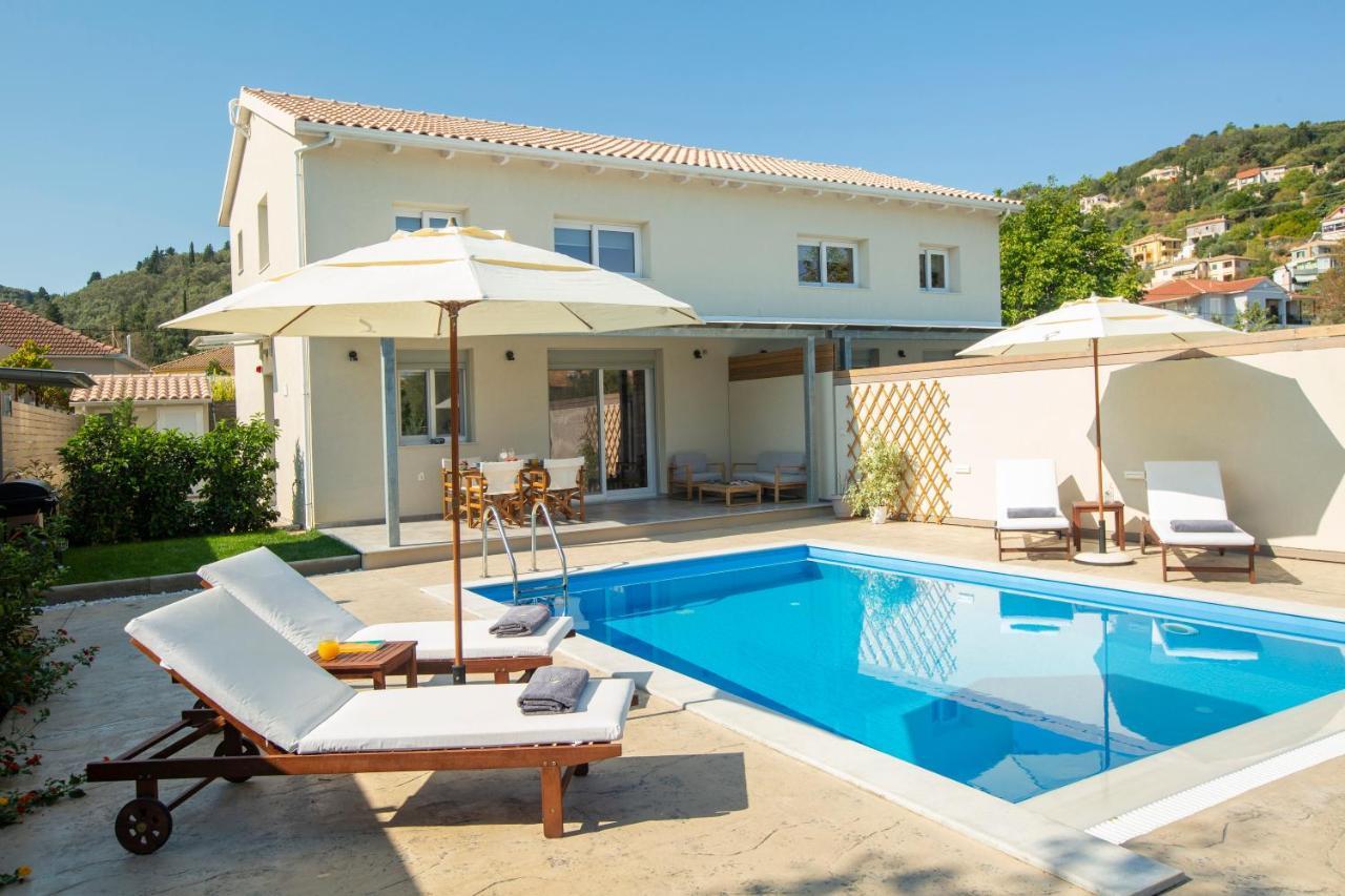 Grappolo Lefkada Villas - Villa Vertzami Just 2 Km From Lefkada Town Apolpaina Exterior photo